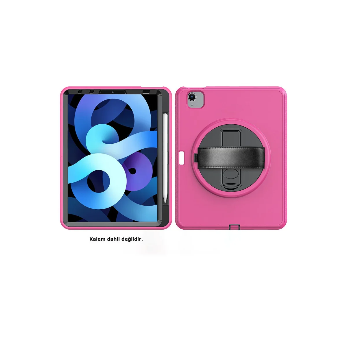 iPad 2022 10.9 (10.nesil) Hand Strap Tablet Kılıfı - Pembe