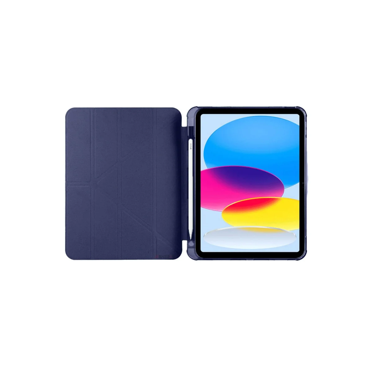 iPad 2022 10.9 Mars Tablet Kılıfı Kalemlikli ve Katlanabilir - Lacivert