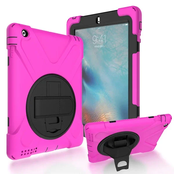 iPad 2/3/4 3 Katmanlı Standlı Zırh Kılıf - Shockproof ve Tam Koruma