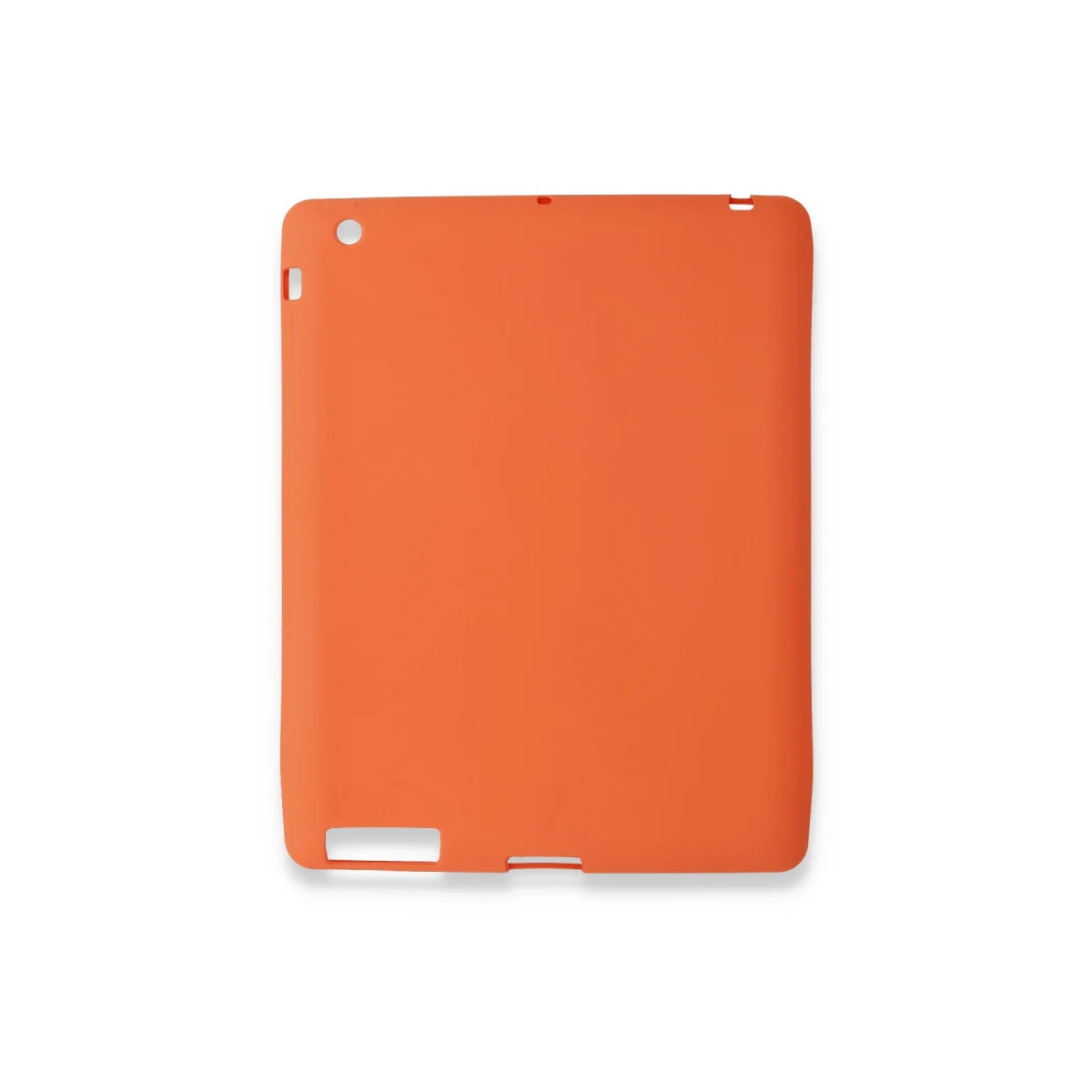 iPad 4 9.7 Silikon Kılıf - Turuncu Tablet Kılıfı