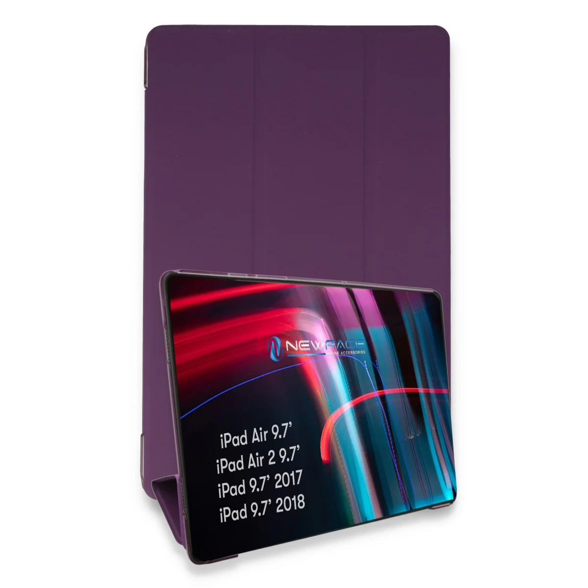 iPad 5 Air 9.7 Mor Smart Kılıf - Otomatik Uyanma ve Darbe Koruma