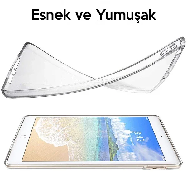 iPad 9.7 2017/2018 Şeffaf TPU Silikon Kılıf - Darbeye Dayanıklı Koruyucu