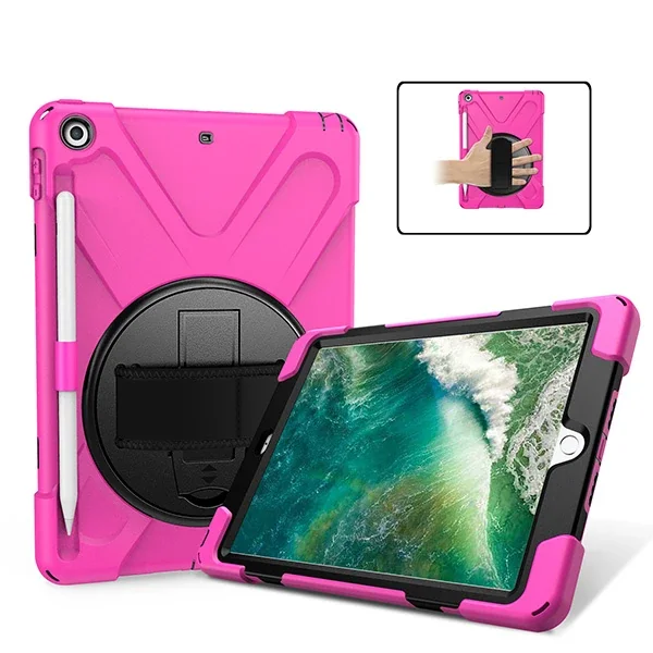 iPad 9.7 2017/2018 Zırh Kılıf - Kalem Yerli Standlı Shockproof Koruyucu