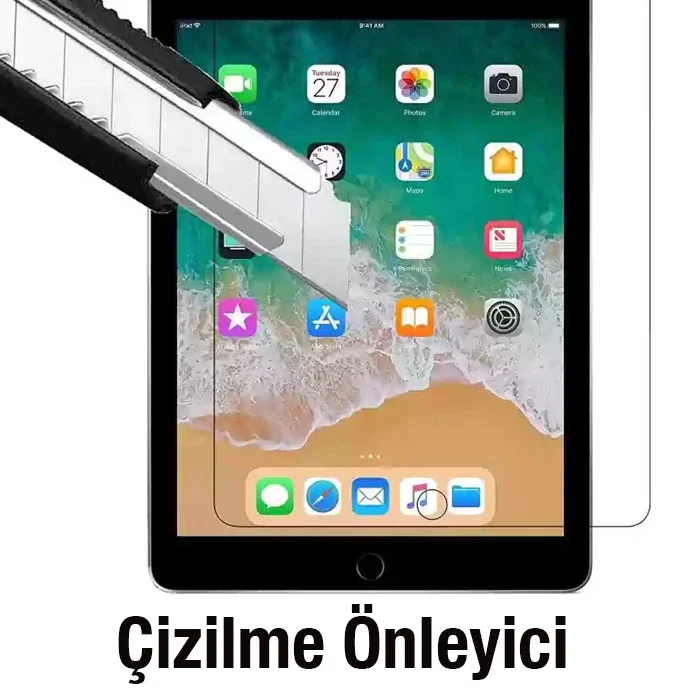 iPad 9.7 Kırılmaz Cam Ekran Koruyucu – 9H Sertlikte Temperli Cam