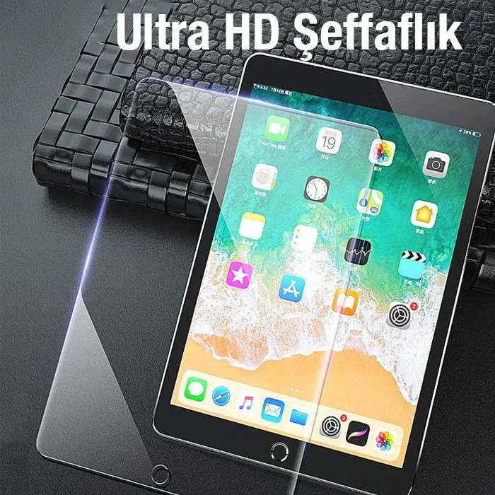 iPad 9.7 Kırılmaz Cam Ekran Koruyucu – 9H Sertlikte Temperli Cam