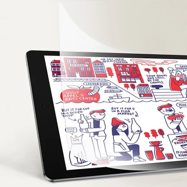 iPad Air 10.9” (2020/2022) Kâğıt Hissi Darbe Emici Mat Ekran Koruyucu – Apple Pencil Uyumlu