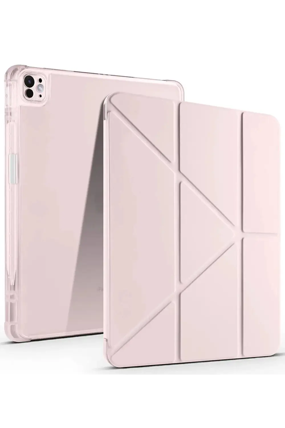 iPad Air 13 (2024) Kılıf Kalemlikli Mars Tablet Kılıfı - Rose Gol iPad Air 13 (2024) Kılıf Kalemlikli Mars Tablet Kılıfı - Rose Gol