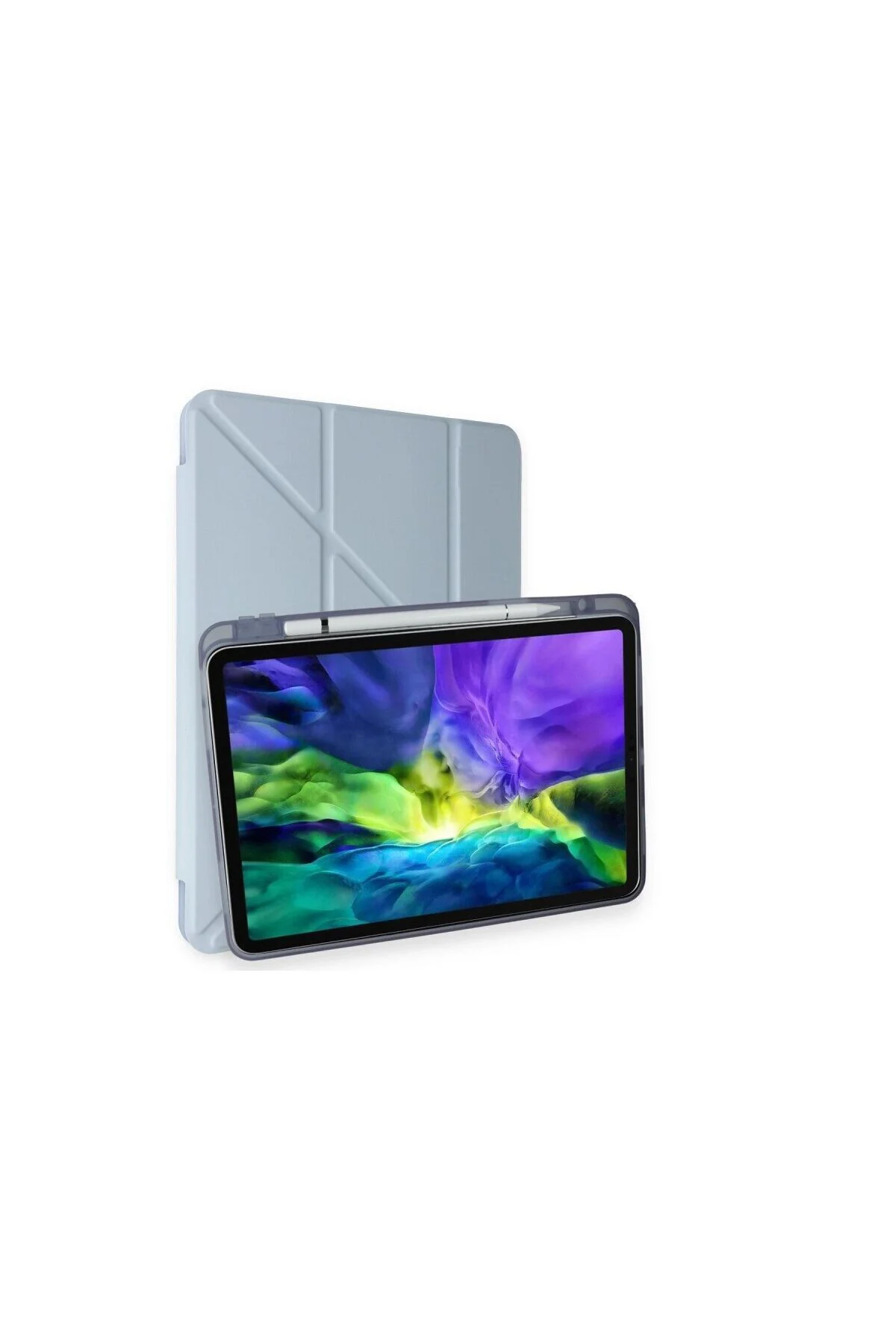 İpad Air 4 10.9 Kılıf Kalemlikli Mars Tablet Kılıfı - Mavi