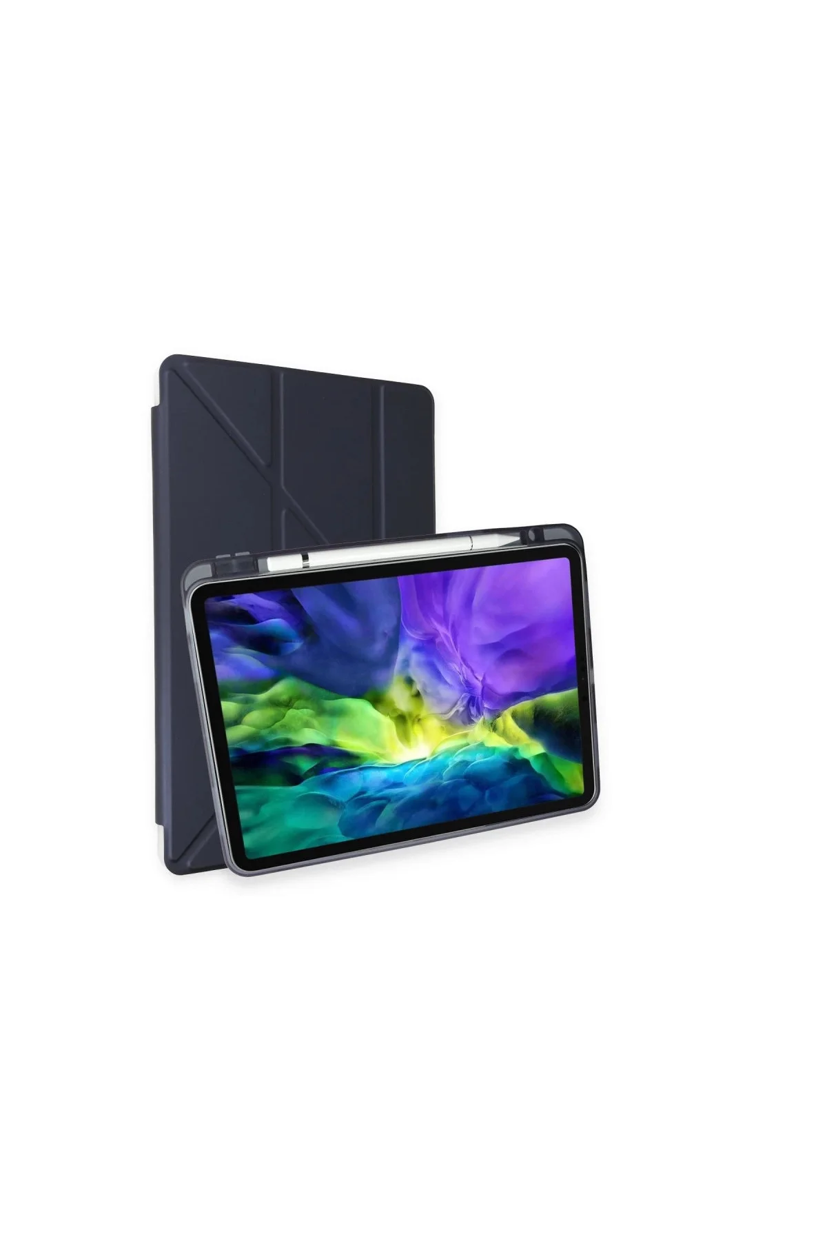 İpad Air 4 10.9 Kılıf Kalemlikli Mars Tablet Kılıfı - Lacivert İpad Air 4 10.9 Kılıf Kalemlikli Mars Tablet Kılıfı - Lacivert