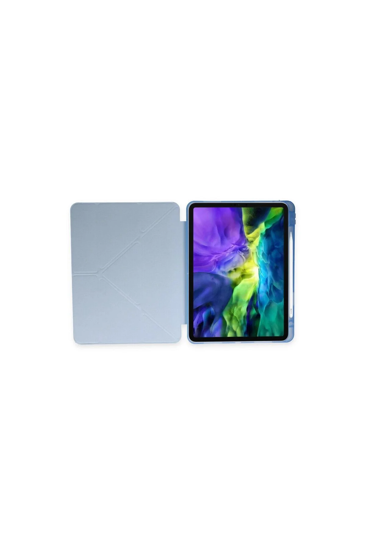 İpad Air 4 10.9 Kılıf Kalemlikli Mars Tablet Kılıfı - Mavi