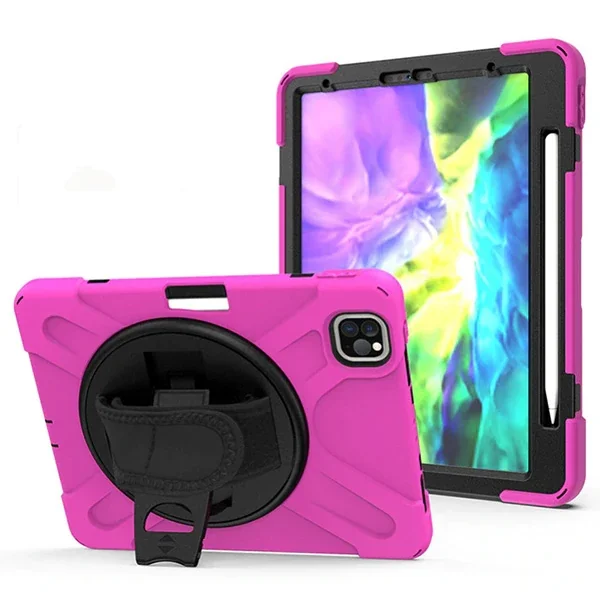 iPad Air 4. Nesil 10.9" Kılıf - Shockproof 3 Katmanlı Standlı Zırh Kılıf