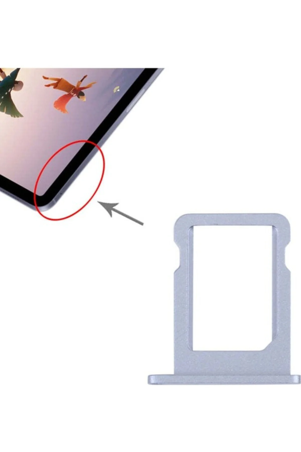 iPad Air 5 Sim Kart Tepsisi Gri