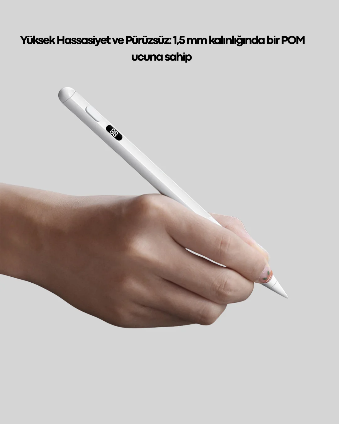 iPad için Manyetik Stylus Kalem 1.5mm Pürüzsüz Yazım Ultra Hassas