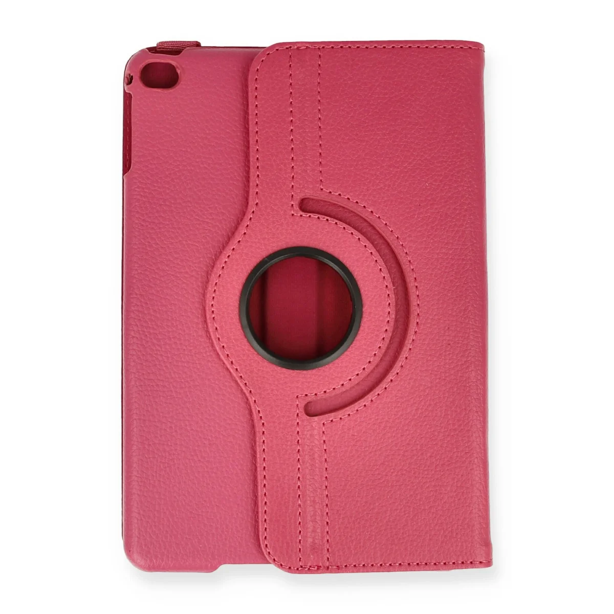 iPad Mini 4 Kılıf - 360° Dönen Deri Tablet Kılıfı Pembe