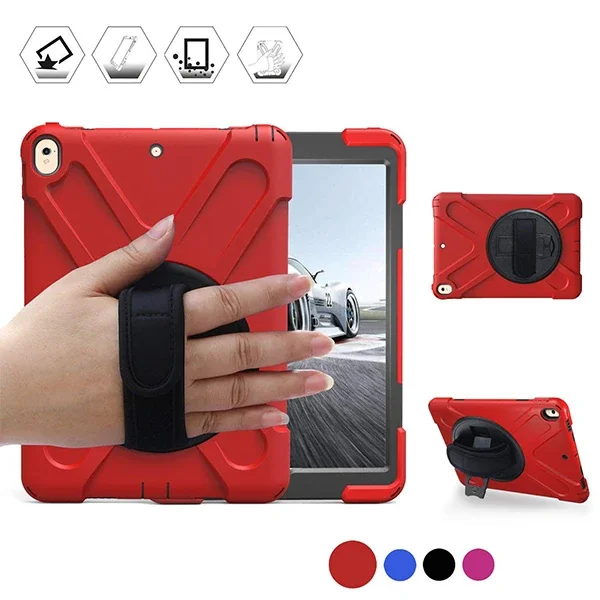 İpad Pro 10.5 3 Katmanlı Standlı Zırh Kılıf/Shockproof Case-1852