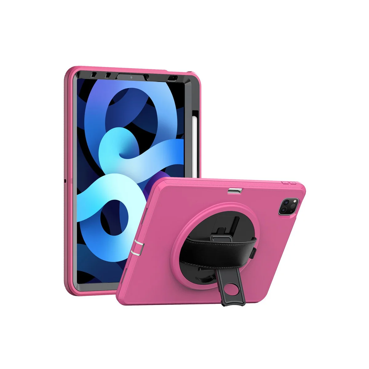 iPad Pro 11 (2018) Hand Strap Kılıfı - Pembe - Ergonomik Tutuş