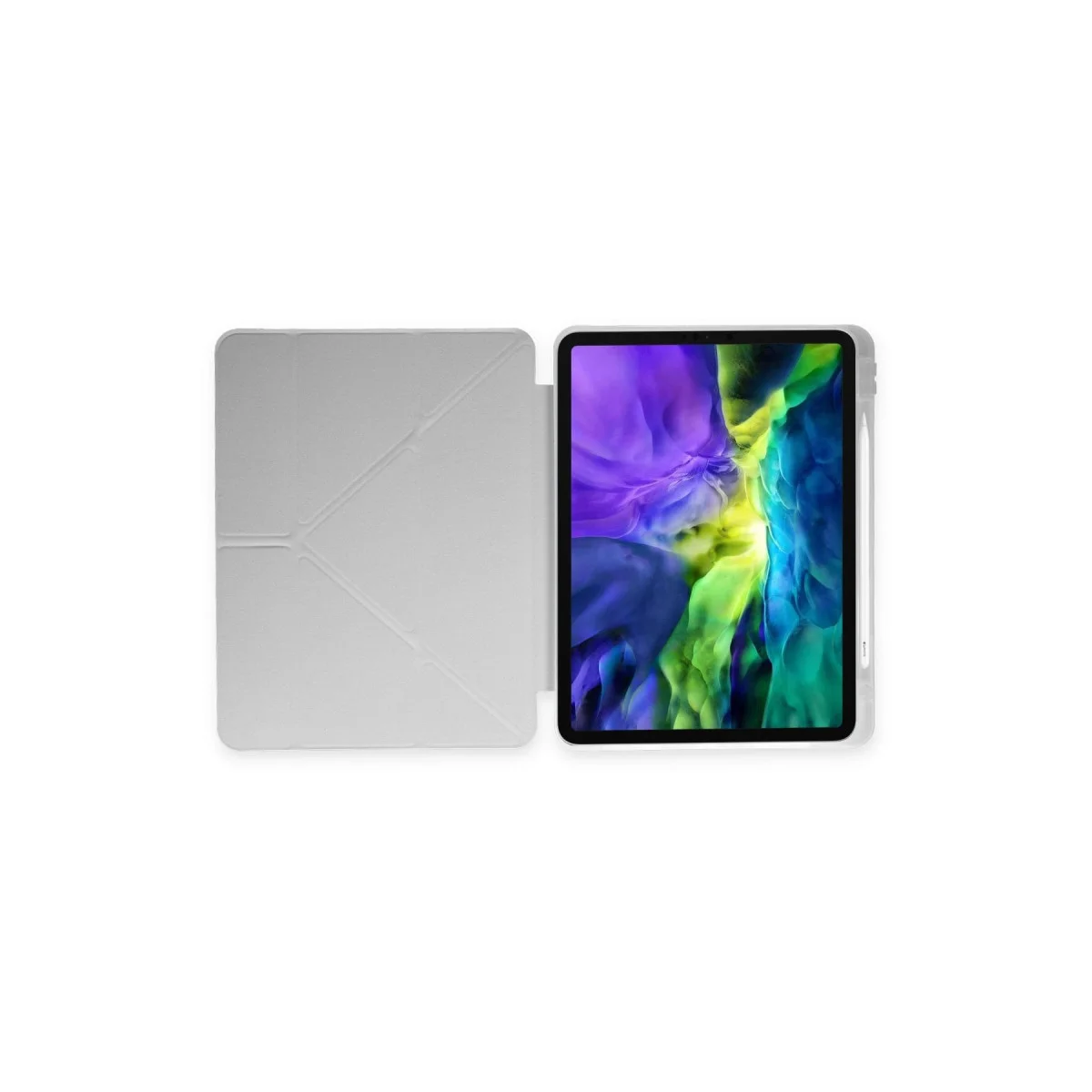 iPad Pro 11 (2018) Mars Kalemlikli Tablet Kılıfı - Gri
