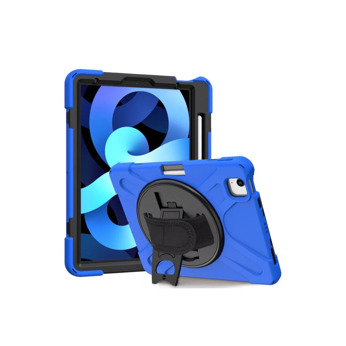 iPad Pro 11 (2020) Mavi Kılıf - 360 Dönüşlü Tablet Koruyucu ve Stand