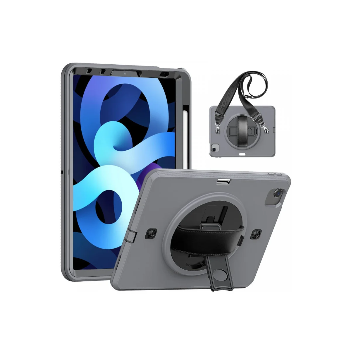 iPad Pro 11 (2020) Otterbox Kılıf Strap-C Gri - Güvenli ve Şık Tablet Koruma