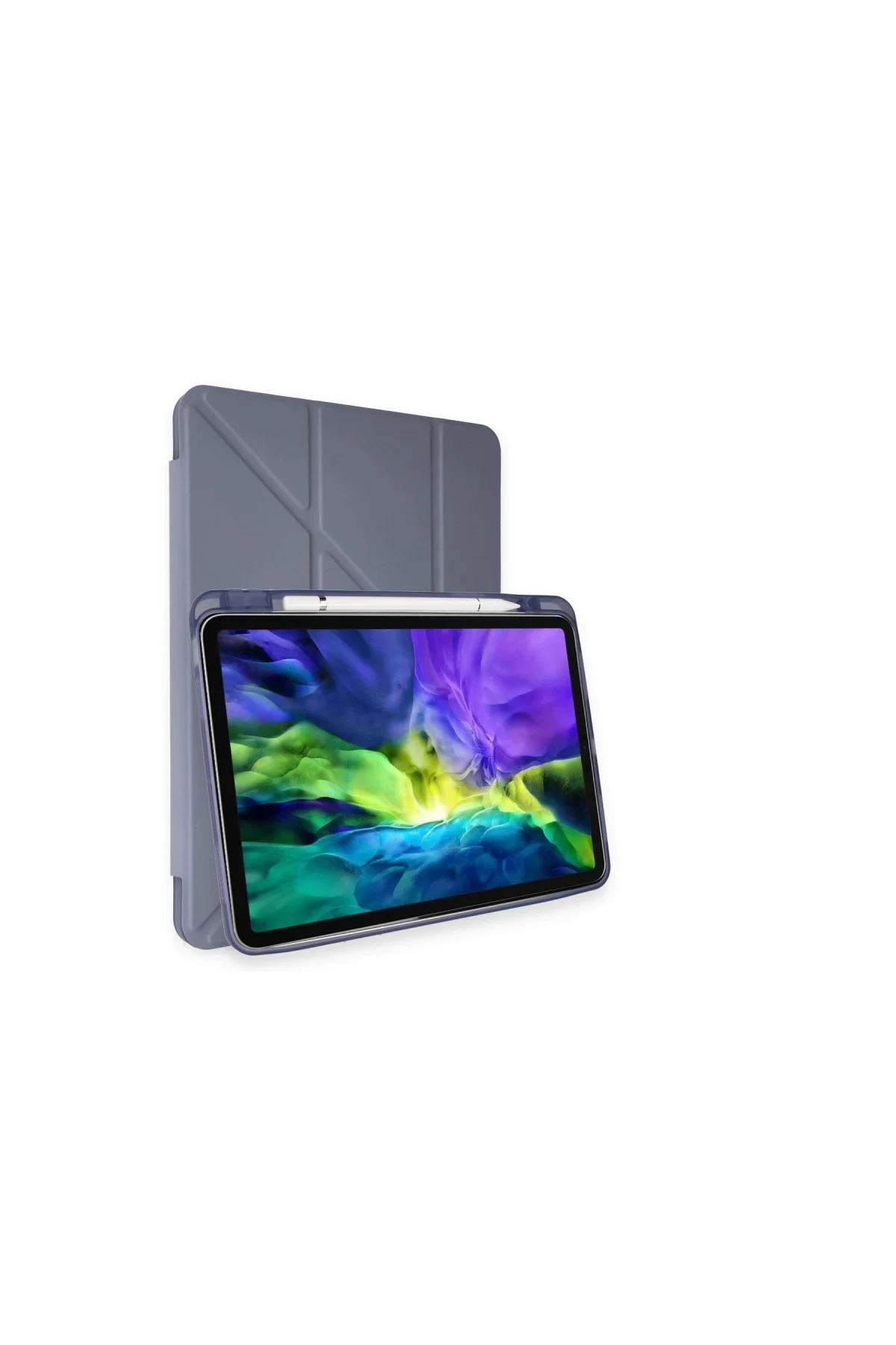 İpad Pro 11 (2024) Kılıf Kalemlikli Mars Tablet Kılıfı - Lavender