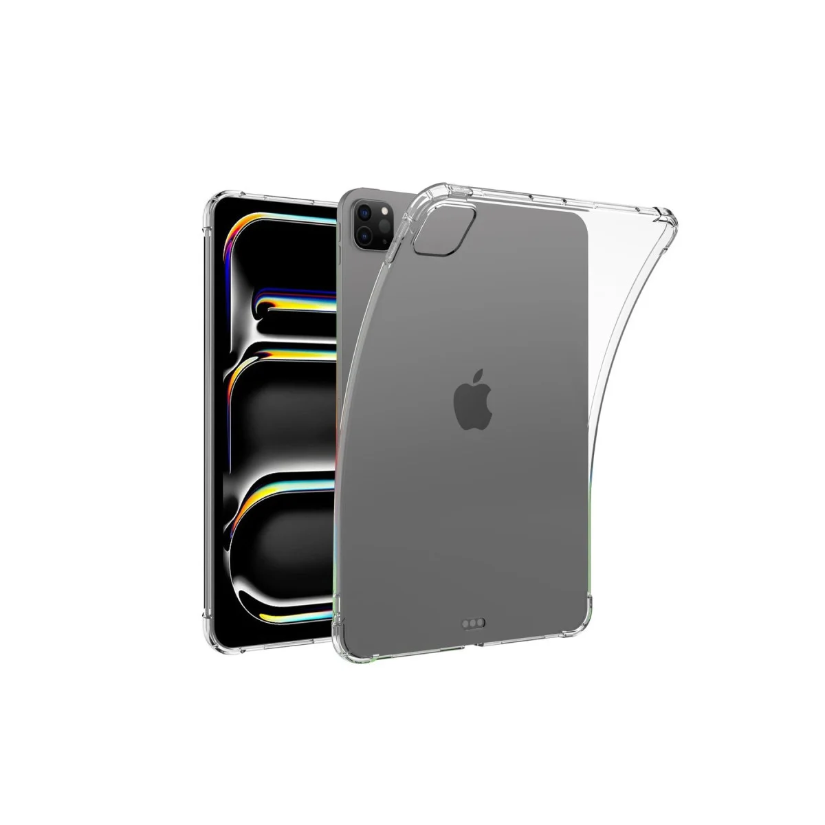 iPad Pro 11 (2024) Şeffaf Silikon Kılıf - Anti Shock ve Çizik Koruması