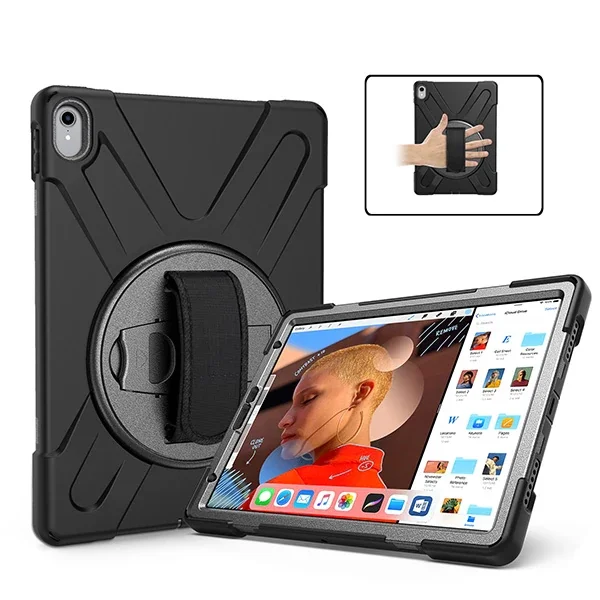 iPad Pro 11 İnch 2021-2020-2018 3 Katmanlı Standlı Zırh Kılıf - Tam Koruma ve Stand