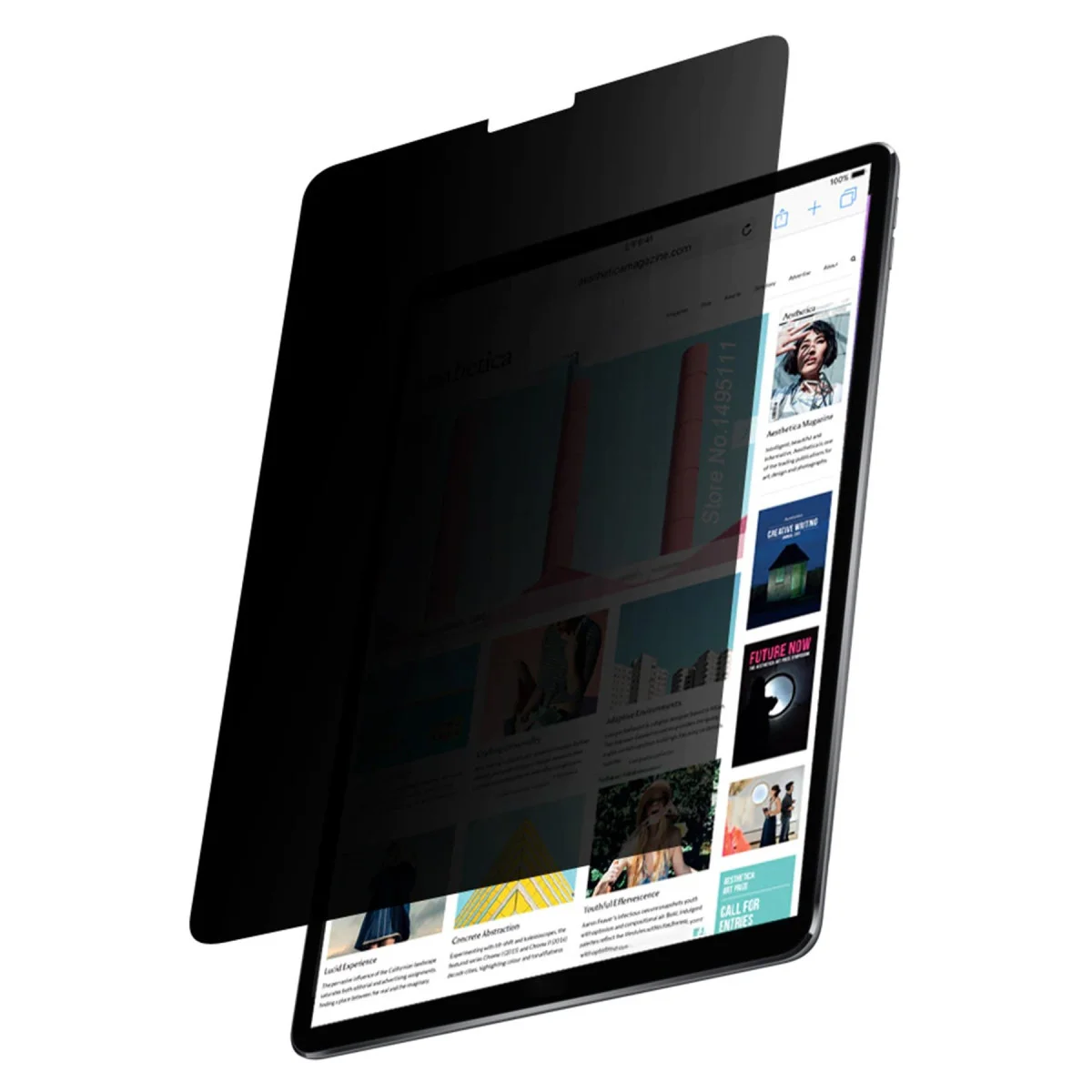 iPad Pro 12.9 (2021) Hayalet Full Glue Ekran Koruyucu - Sınırsız Korumalı ve HD Netlik