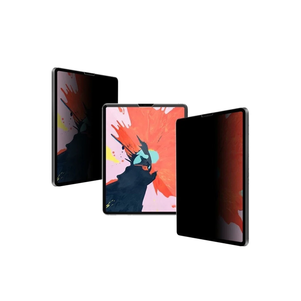 iPad Pro 12.9 (2021) Hayalet Full Glue Ekran Koruyucu - Sınırsız Korumalı ve HD Netlik