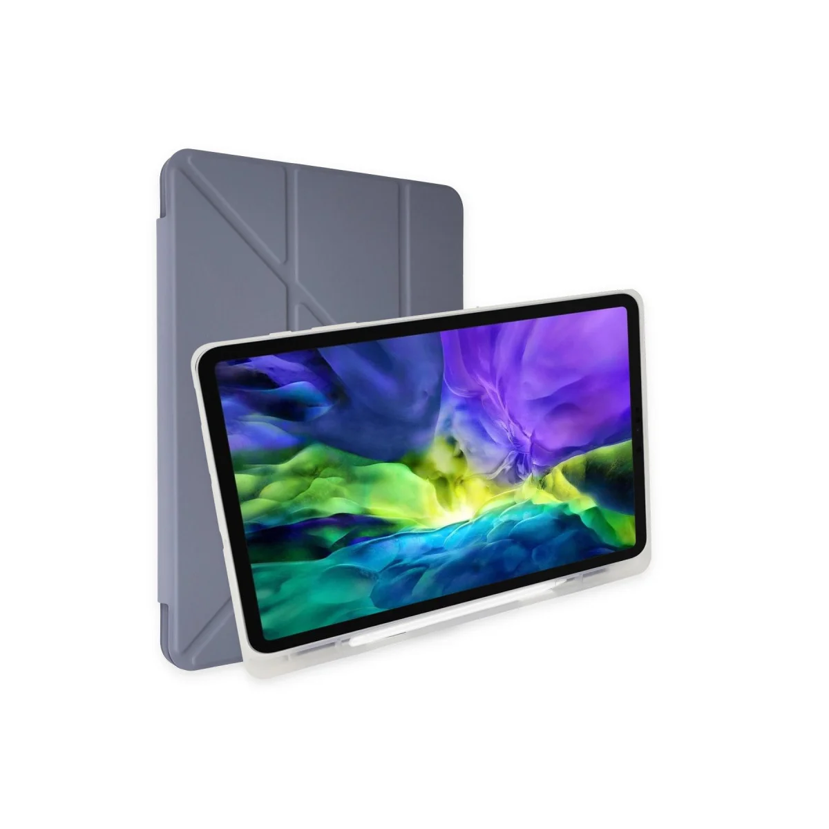 iPad Pro 12.9 (2021) Kalemlikli Tablet Kılıfı – Lavender | Mars Serisi