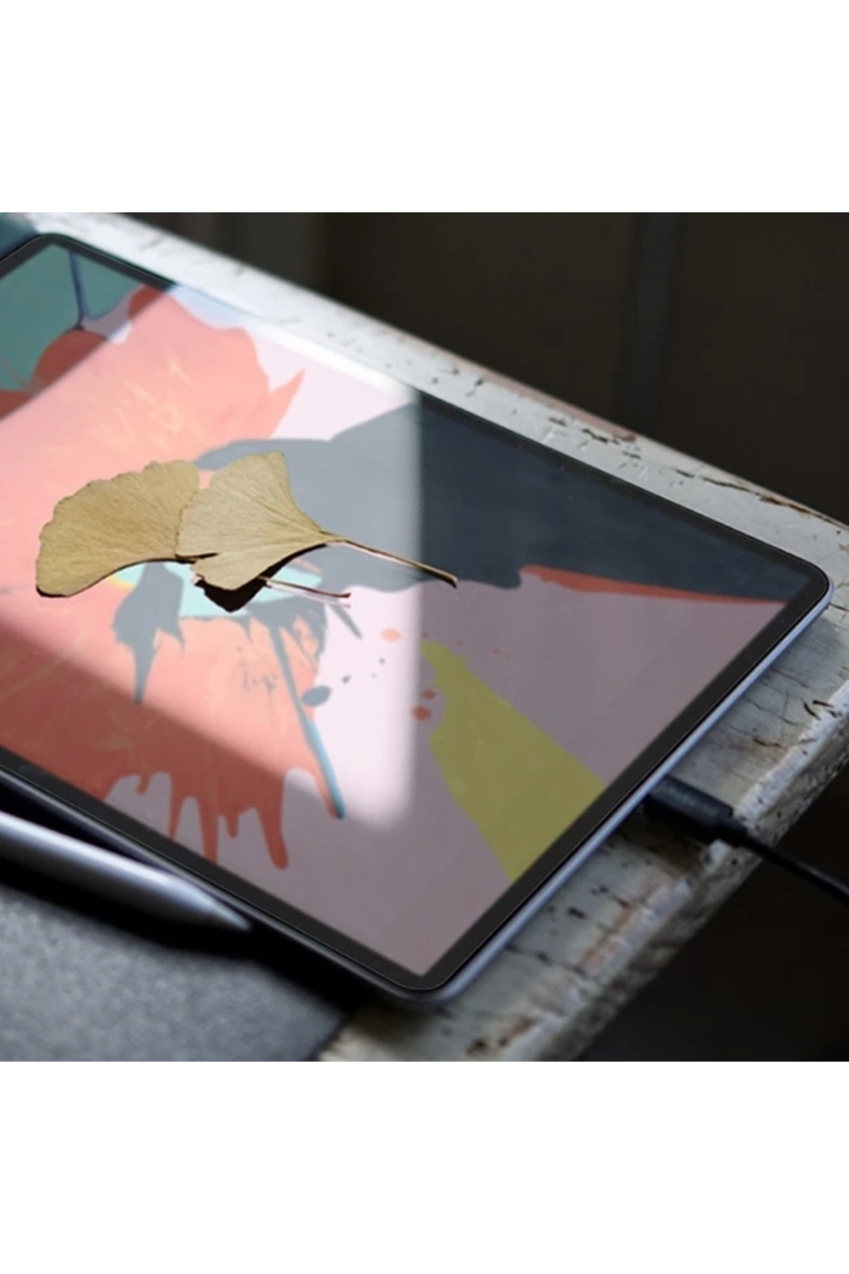 Butik İpad Pro 12.9 İnch 2021-2020-2018 Paper Like Film Darbe Emici Pet