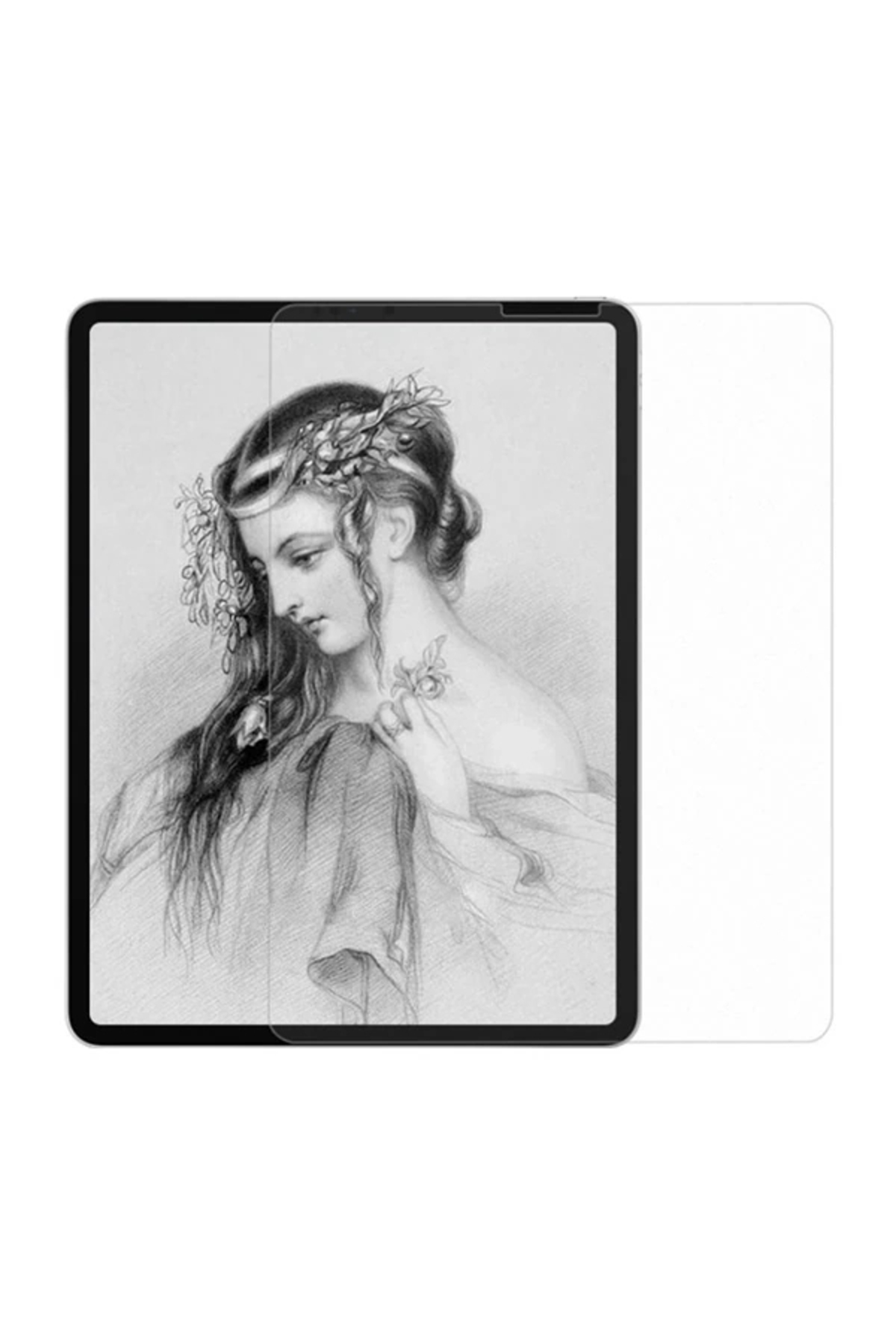 Butik İpad Pro 12.9 İnch 2021-2020-2018 Paper Like Film Darbe Emici Pet