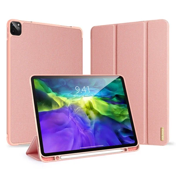 iPad Pro 12.9 Kılıf Mıknatıslı Kalem Yuvası TPU Şeffaf Domo Series