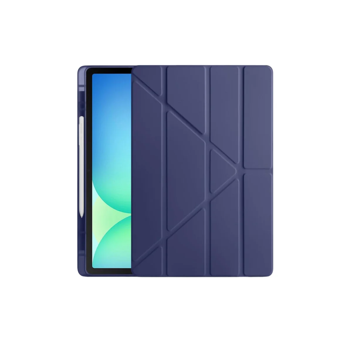 iPad Pro 13 (2024) Kılıf Kalemlikli Hugo Tablet Kılıfı - Lacivert
