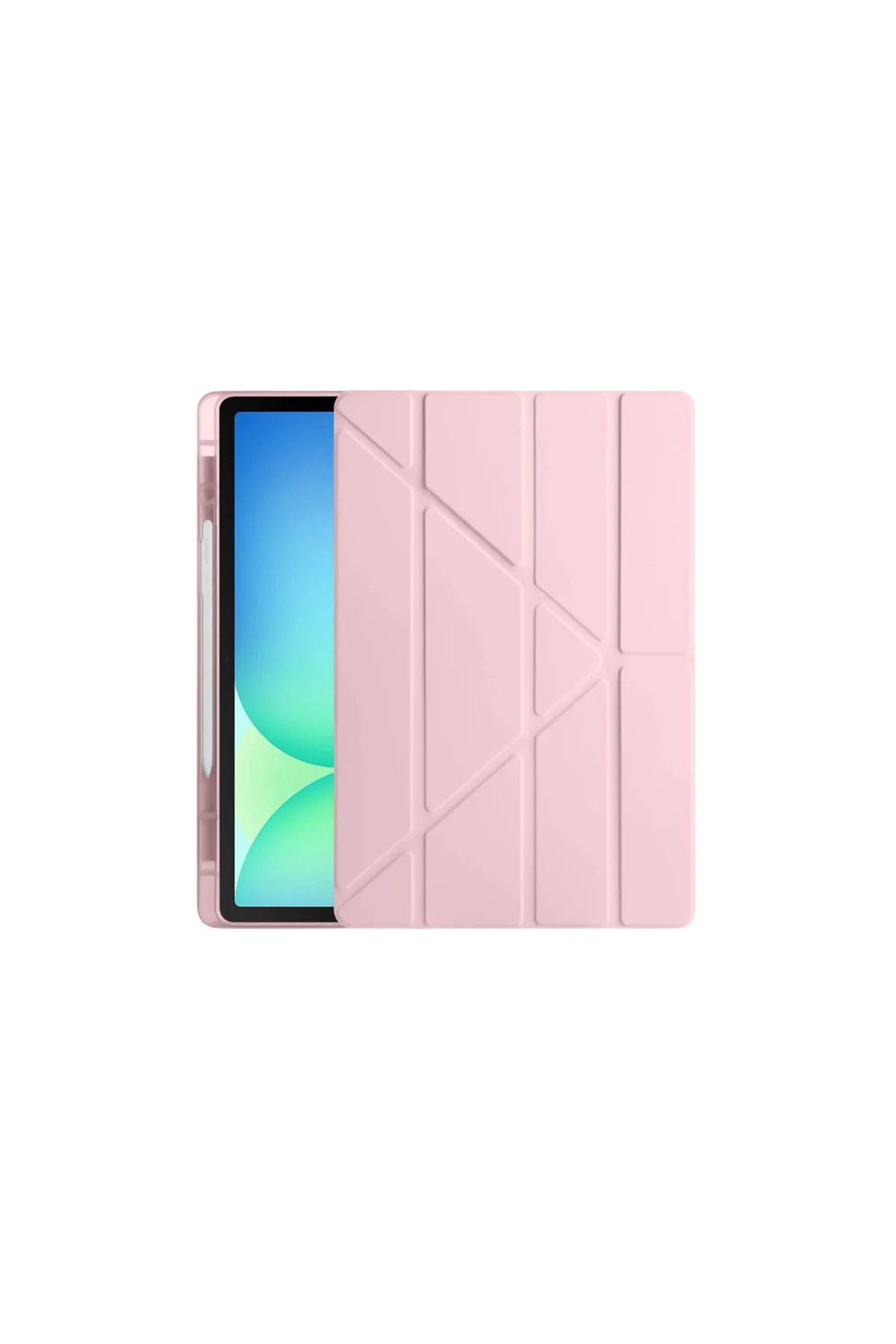 İpad Pro 13 (2024) Kılıf Kalemlikli Hugo Tablet Kılıfı - Rose Gol