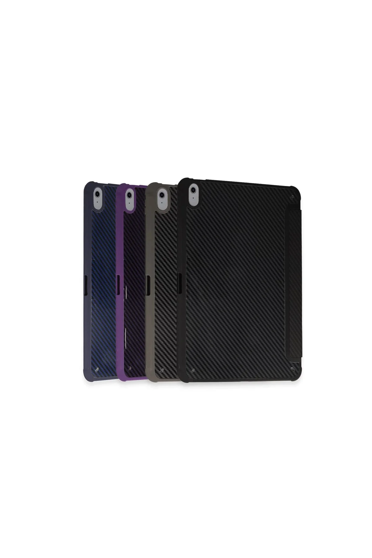 İpad Pro 13 (2024) Kılıf Color Karbon Tablet Kılıfı - Siyah