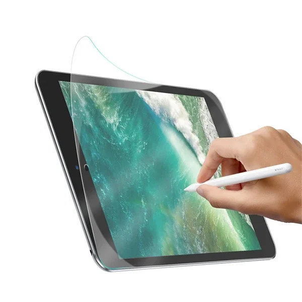 iPad Pro/Air 10.5 İnç Paper Like Film Darbe Emici PET Ekran Koruyucu - Şeffaf HD ve Kavisli Koruma