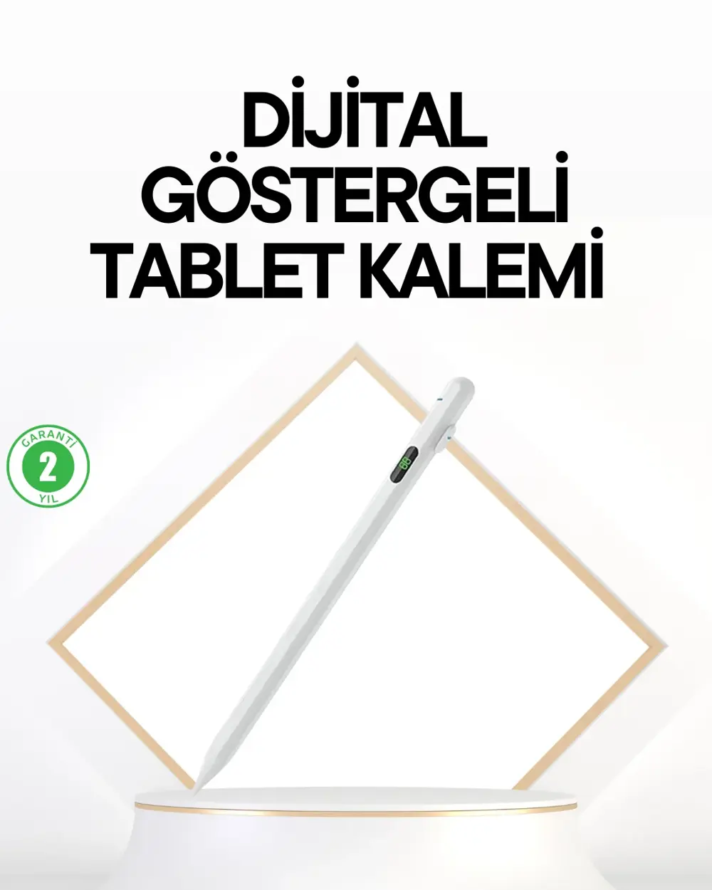 iPad Uyumlu 1.5mm POM Uçlu Dokunmatik Kalem Uzun Kullanım Süreli