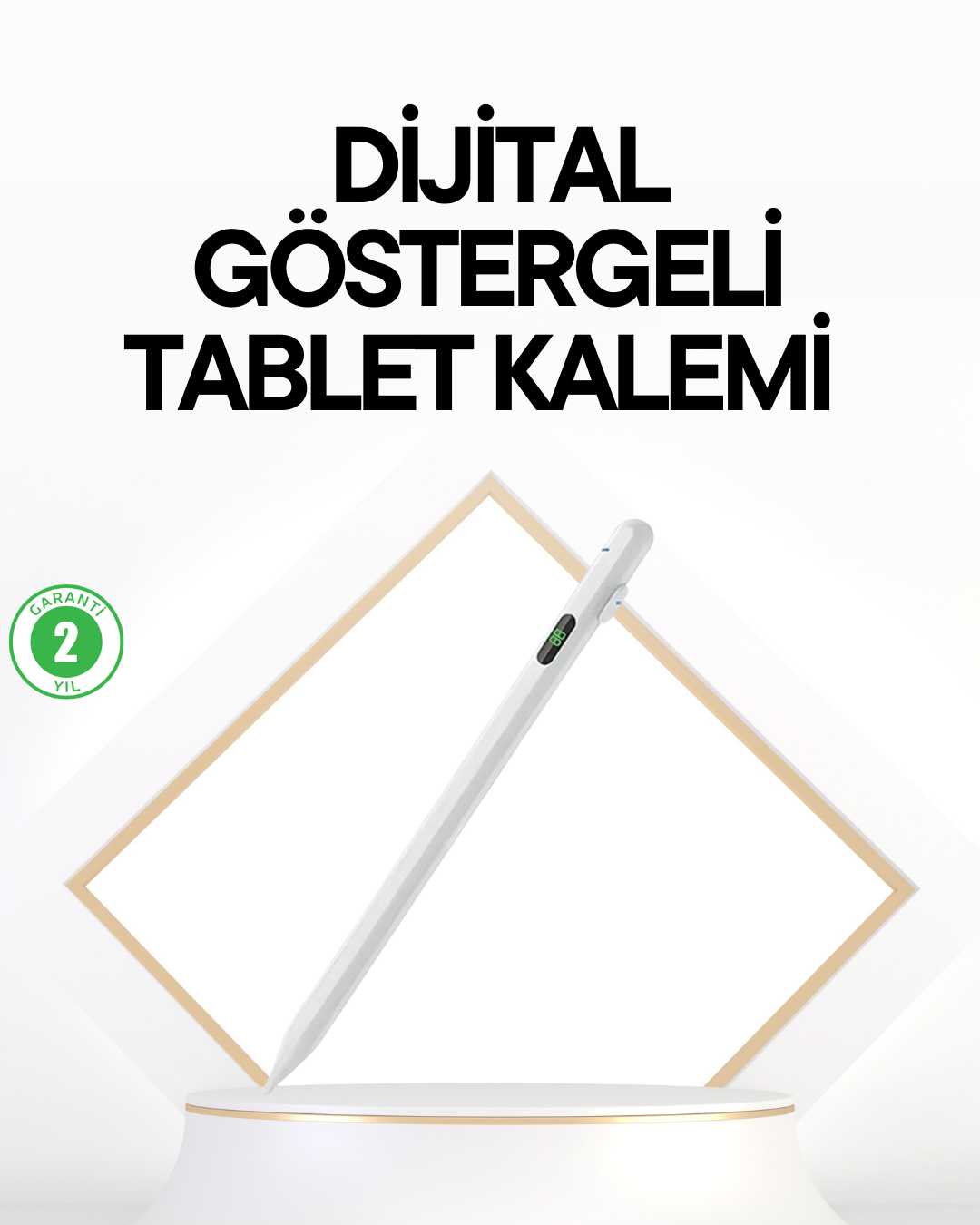 iPad Uyumlu 1.5mm POM Uçlu Dokunmatik Kalem Uzun Kullanım Süreli 