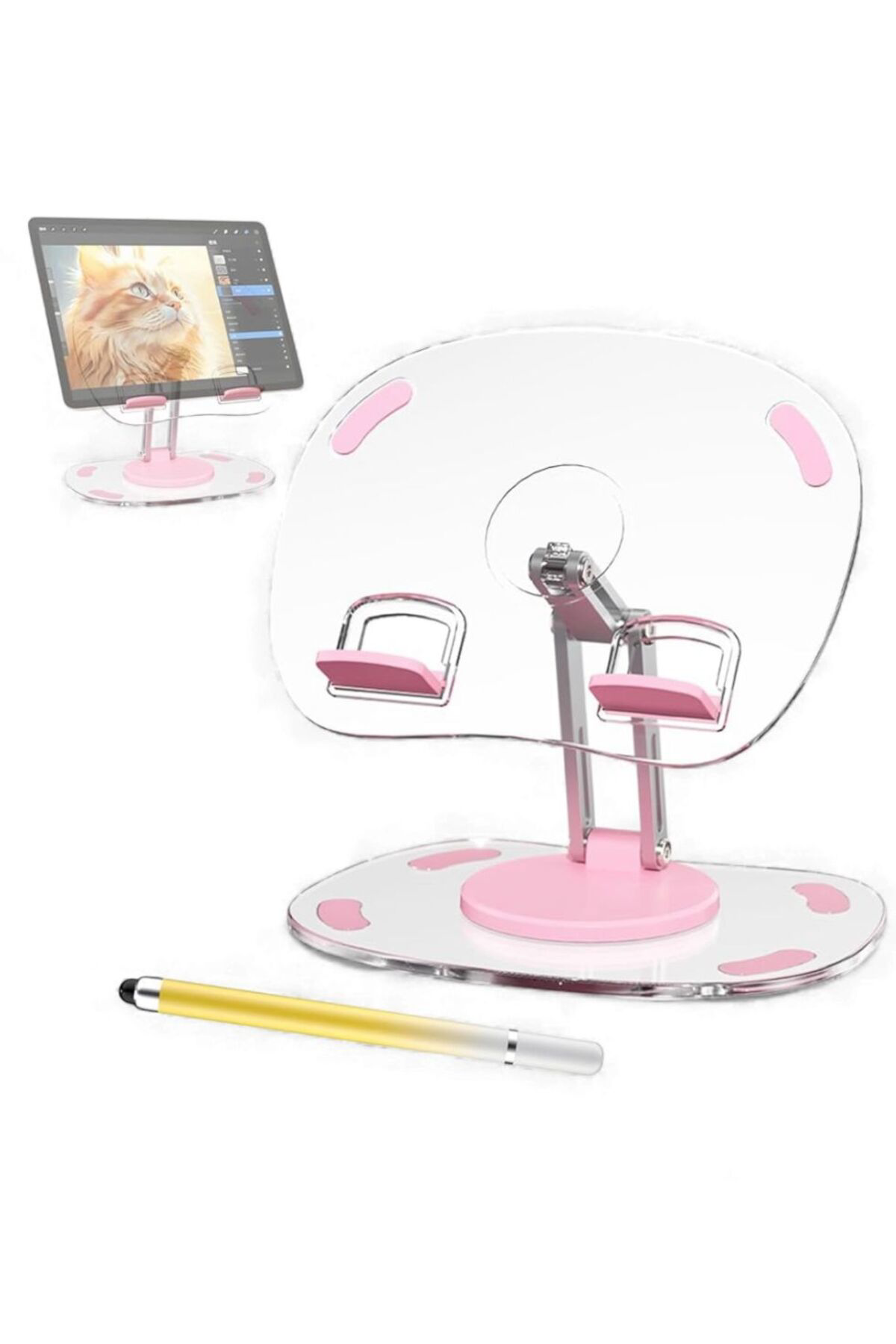 iPad ve Tablet Uyumlu 360° Dönebilen Telefon Standı – Masaüstü Tu