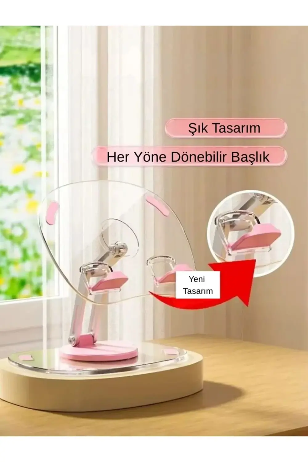 iPad ve Tablet Uyumlu 360° Dönebilen Telefon Standı – Masaüstü Tu