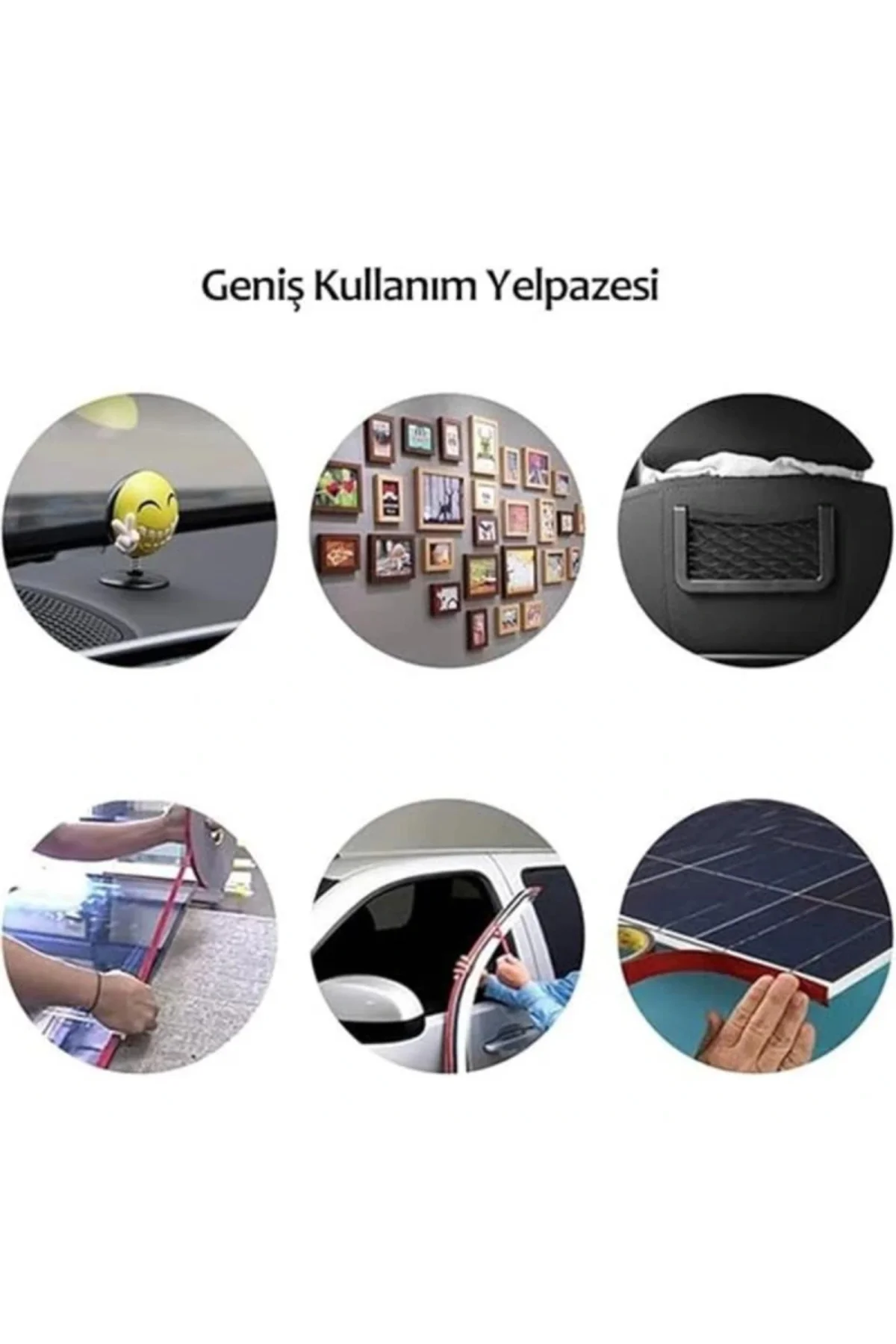 iPechStore 2 ADET Çift Taraflı Bant Silikon, Yapışkanlı Şeffaf Bant, Güçlü Tutuş, Çift ta