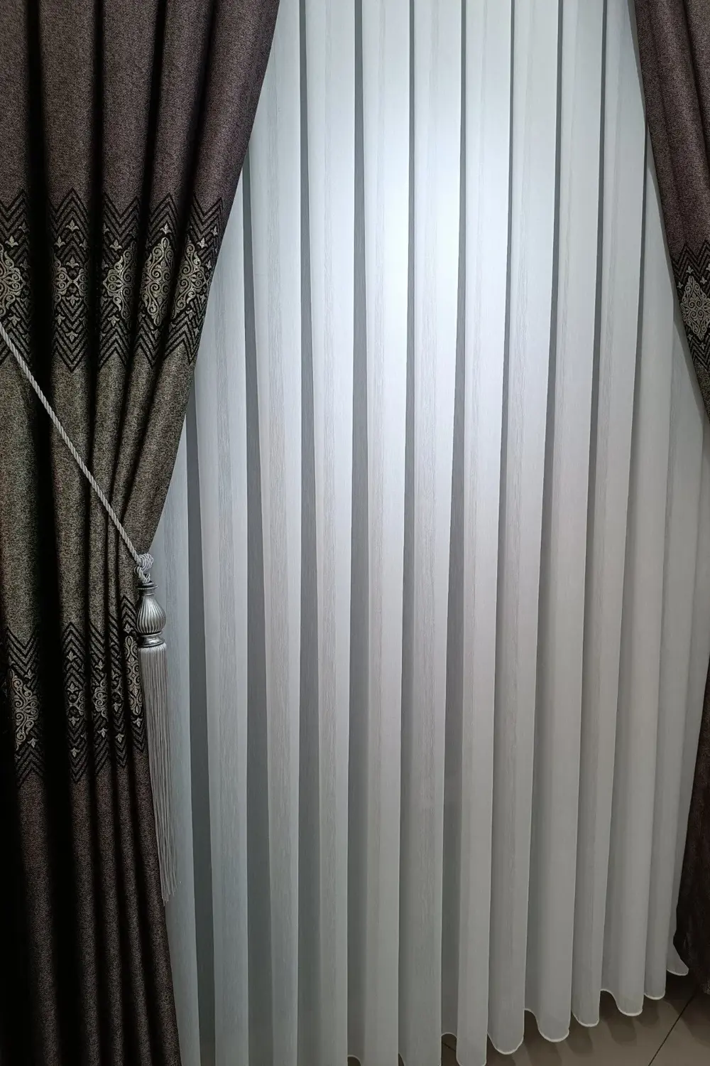 İpek Bambu Tül Perde (1/2,5 Normal Pile) Ağır Gramajlı Kırışmaz Ü