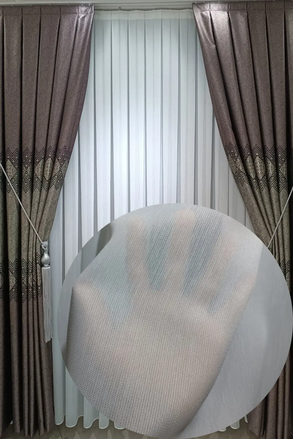 İpek Bambu Tül Perde (1/2,5 Normal Pile) Ağır Gramajlı Kırışmaz Ü