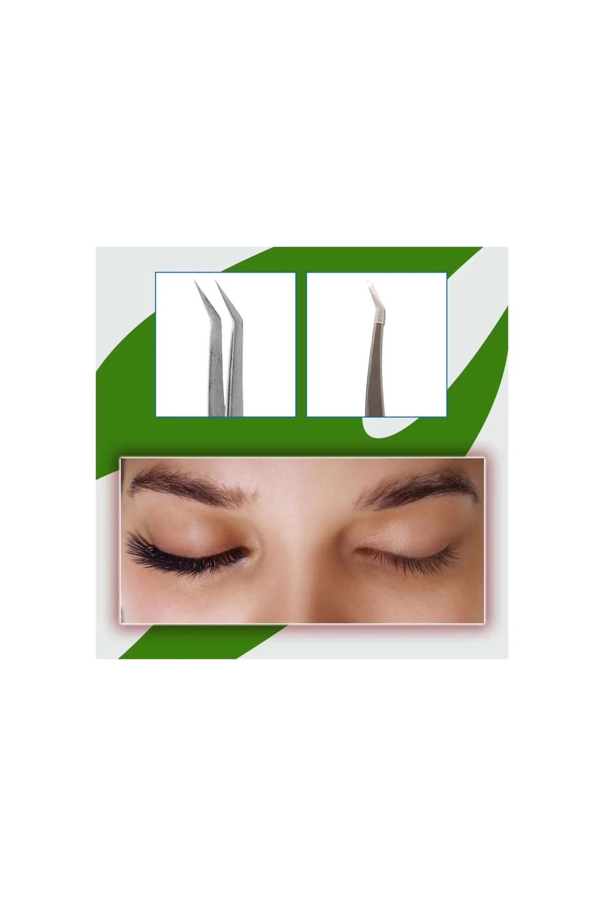 İpek Kirpik Takma Şekillendirme ve Düzeltme Cımbızı 856 ( Lisinya