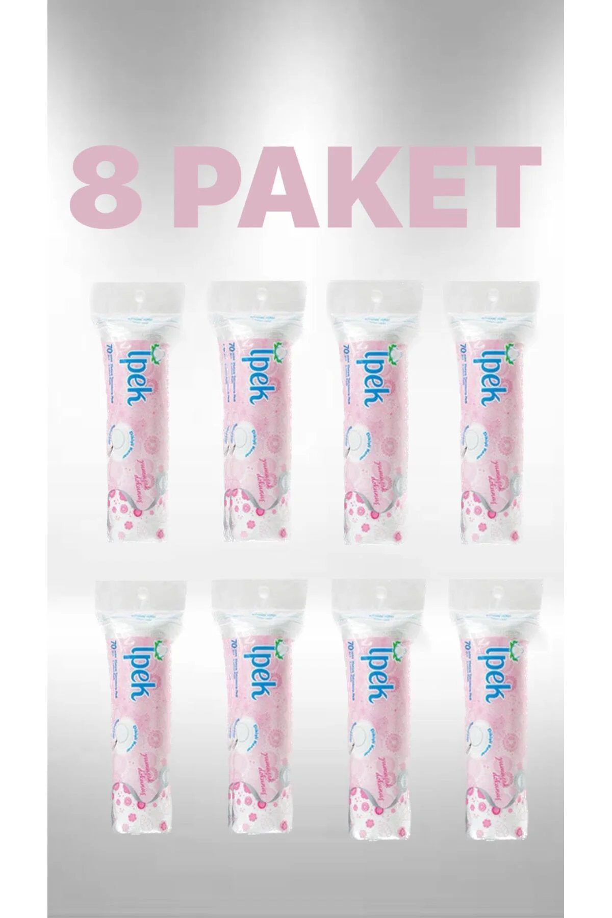 İpek Makyaj Temizleme Pedi 70li X 8 Adet