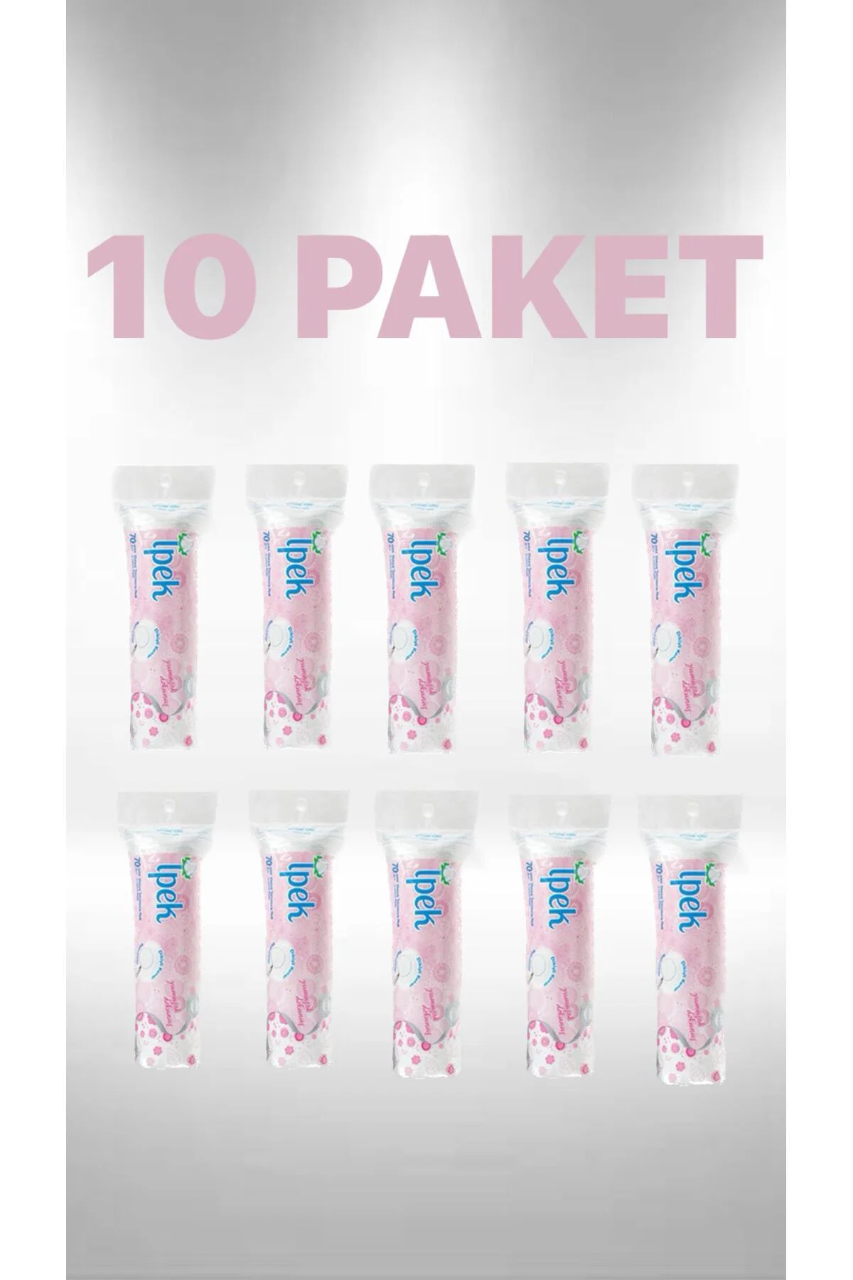 İpek Makyaj Temizleme Pedi 70li X 10 Adet
