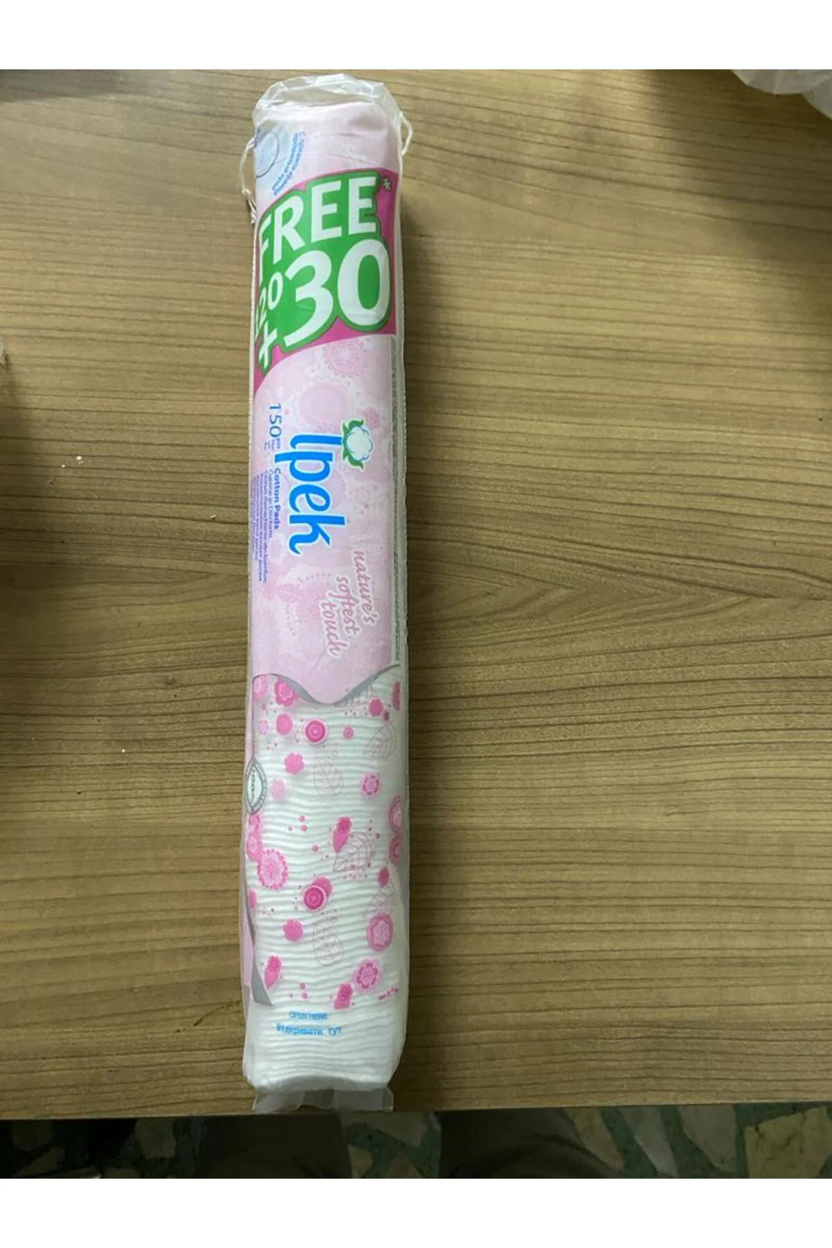 İpek Makyaj Temizleme Pamuğu (120+ 30 adet ) = 150 li x 30 paket