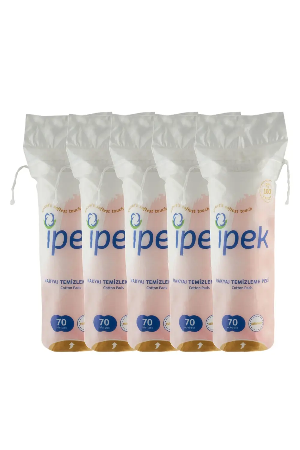 Ipek Makyaj Temizleme Pamuğu Yuvarlak 70'li 5 Paket
