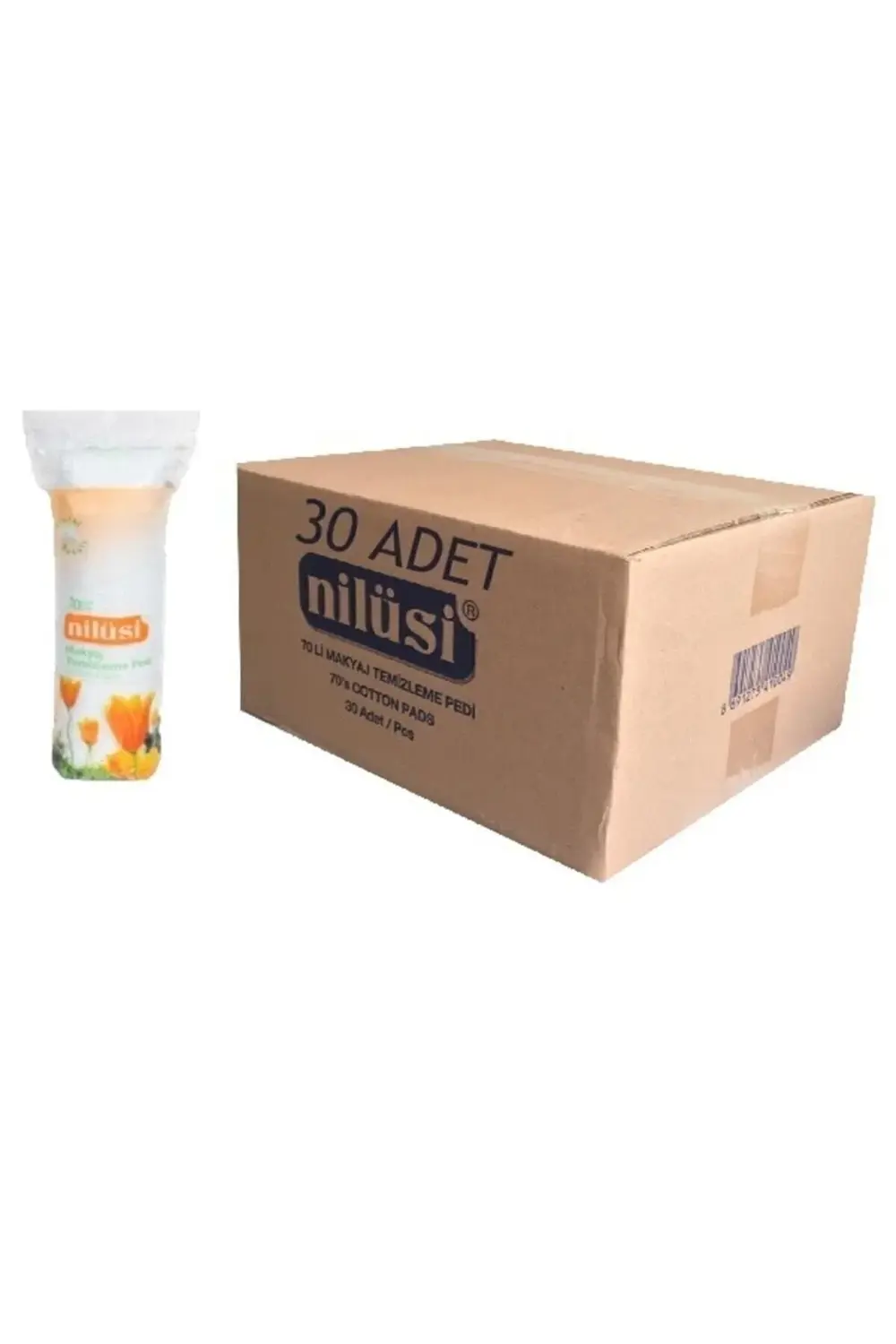 Ipek Makyaj Temizleme Pedi 70li Disk Pamuk 30 Adet