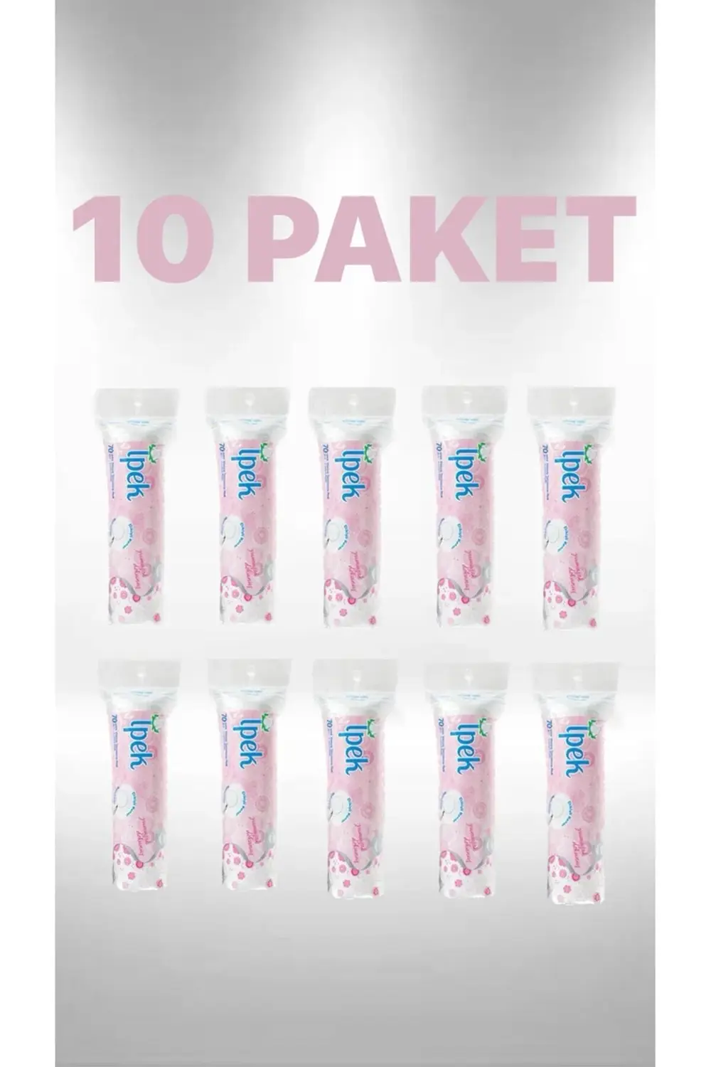 İpek Makyaj Temizleme Pedi 70li X 10 Adet
